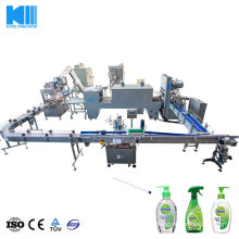 1000-4000bph Automatic Linear Type Hand Wash Filling Machine